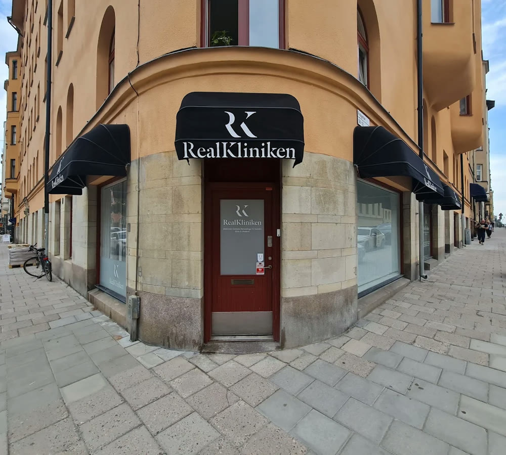 RealKlinikens entré på Frejgatan 58
